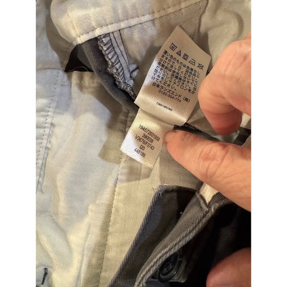 Lands End Mens Tailored Fit Chino Pants Gray 100% Cotton Trousers Size 37 448189 - Picture 8 of 11